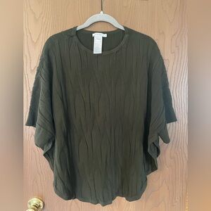 Chico's poncho/ruana, green size s/m